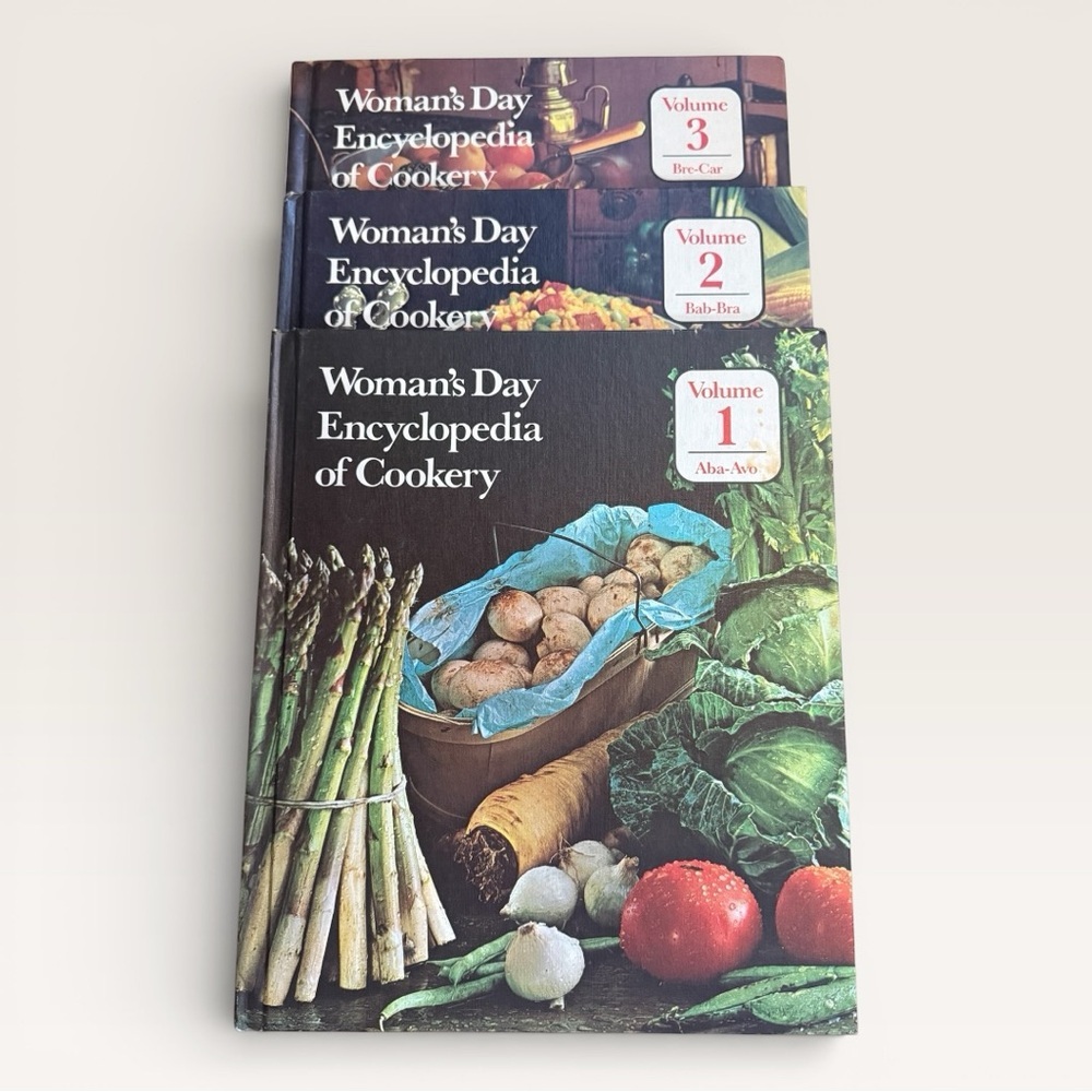 Vintage Woman's Day Encyclopedia of Cookery Volumes 1, 2 & 3